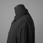 希少 incarnation インカネーション LINEA_F / 18 Pre Fall 美品 WRINKLE PROCESS BUTTON DOWN SHIRT / LI/VI WOVEN / 長袖シャツ / size M (BLACK）