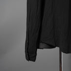 希少 incarnation インカネーション LINEA_F / 18 Pre Fall 美品 WRINKLE PROCESS BUTTON DOWN SHIRT / LI/VI WOVEN / 長袖シャツ / size M (BLACK）