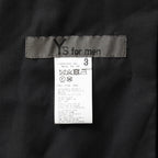Y's for men ワイズフォーメン / 美品 24AW GABARDINE SIDE TRIPLE STITCH CARGO PANTS シワギャバ 脇3本ステッチ カーゴパンツ / MO-P32-100 / size 3 (BLACK)
