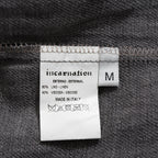 希少 incarnation インカネーション LINEA_F / 18 Pre Fall 美品 WRINKLE PROCESS BUTTON DOWN SHIRT / LI/VI WOVEN / 長袖シャツ / size M (BLACK）