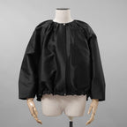 Cruciani クルチアーニ / 美品 21SS タフタ バルーンショートブルゾン ジャケット / CDM0901 / size 40 (BLACK) レディース