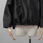 Cruciani クルチアーニ / 美品 21SS タフタ バルーンショートブルゾン ジャケット / CDM0901 / size 40 (BLACK) レディース