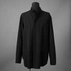 FORME D'EXPRESSION フォルメ デ エクスプレッション / 美品 Wool Minimal Outer Shirt  / 長袖シャツ / size S (BLACK)