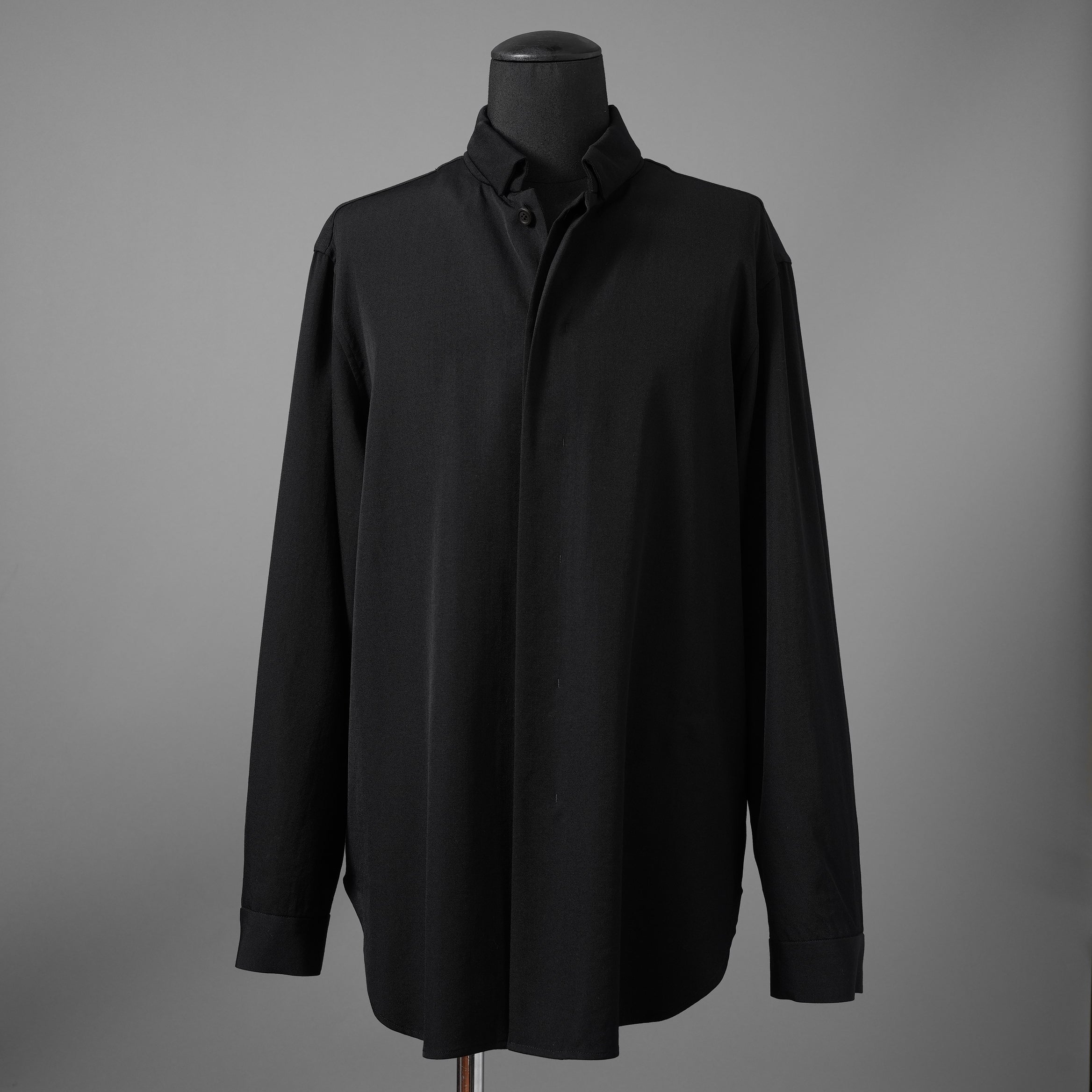 FORME D'EXPRESSION フォルメ デ エクスプレッション / 美品 Wool Minimal Outer Shirt  / 長袖シャツ / size S (BLACK)