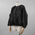 Cruciani クルチアーニ / 美品 21SS タフタ バルーンショートブルゾン ジャケット / CDM0901 / size 40 (BLACK) レディース