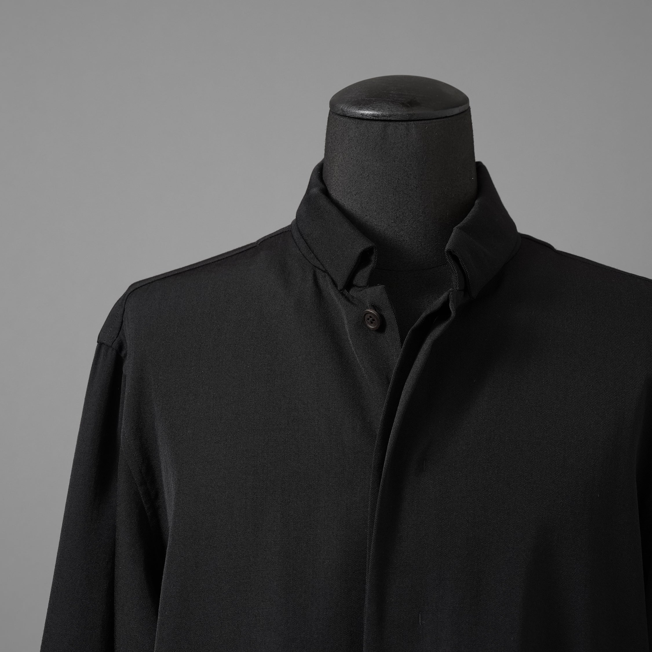 FORME D'EXPRESSION フォルメ デ エクスプレッション / 美品 Wool Minimal Outer Shirt  / 長袖シャツ / size S (BLACK)