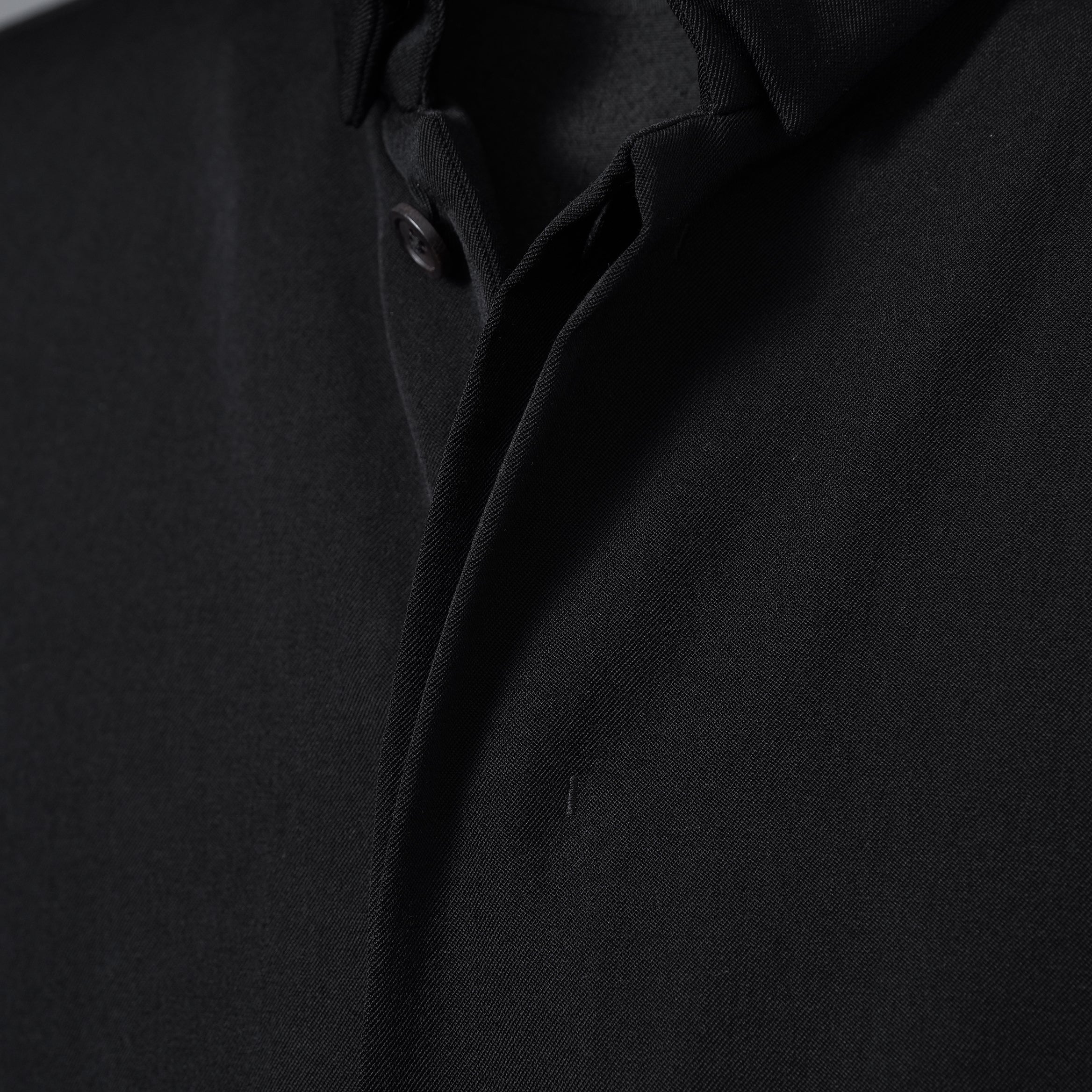 FORME D'EXPRESSION フォルメ デ エクスプレッション / 美品 Wool Minimal Outer Shirt  / 長袖シャツ / size S (BLACK)
