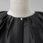 Cruciani クルチアーニ / 美品 21SS タフタ バルーンショートブルゾン ジャケット / CDM0901 / size 40 (BLACK) レディース