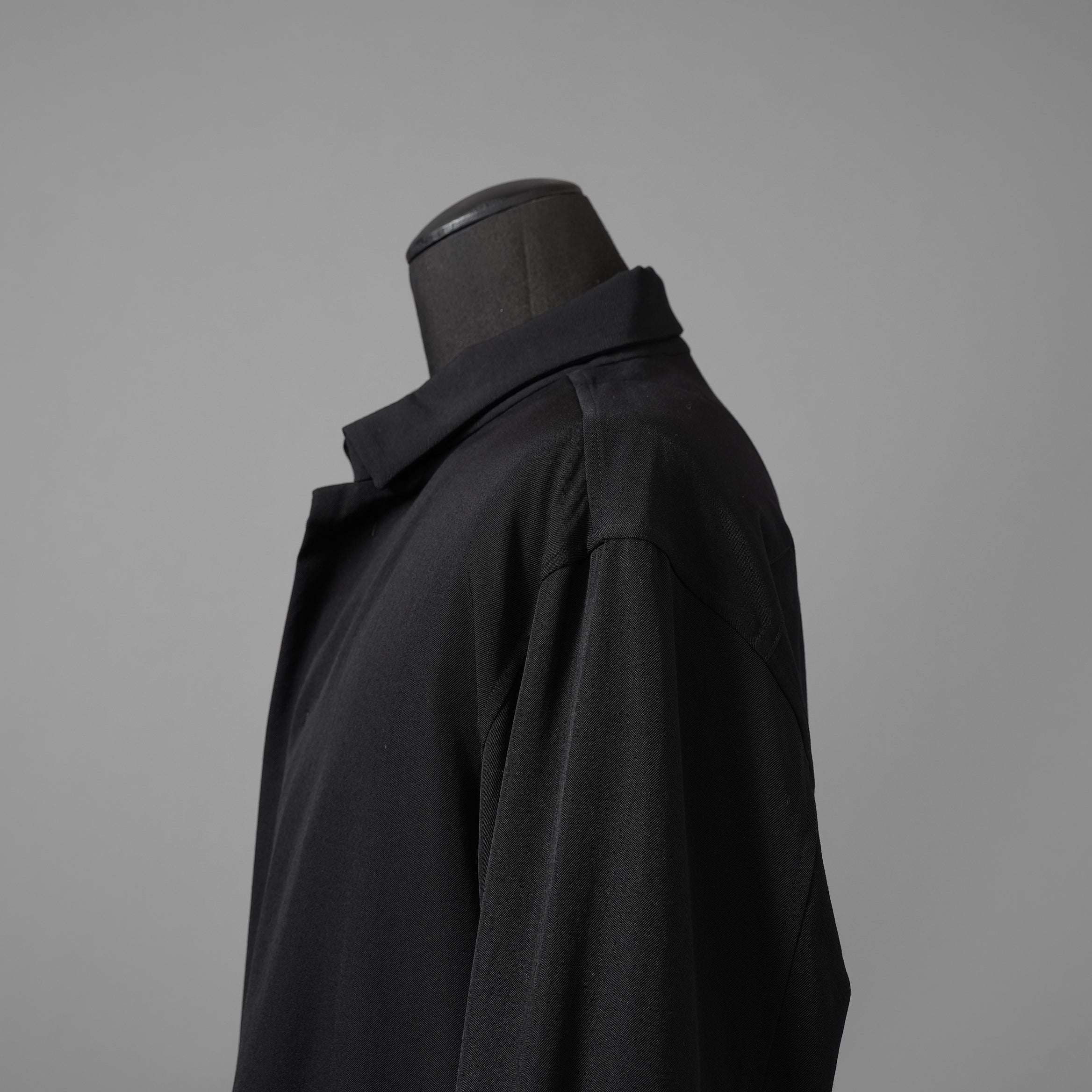 FORME D'EXPRESSION フォルメ デ エクスプレッション / 美品 Wool Minimal Outer Shirt  / 長袖シャツ / size S (BLACK)