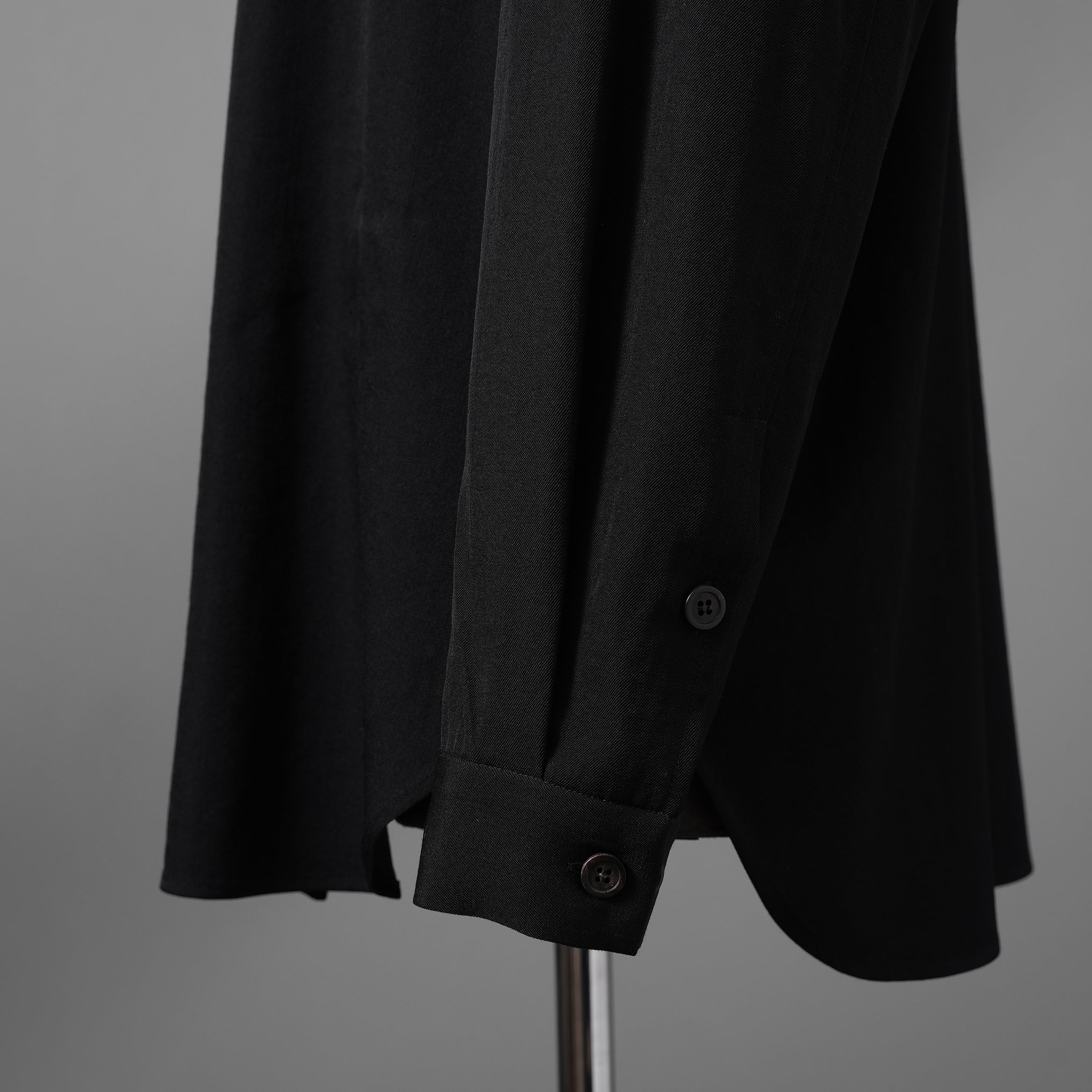 FORME D'EXPRESSION フォルメ デ エクスプレッション / 美品 Wool Minimal Outer Shirt  / 長袖シャツ / size S (BLACK)
