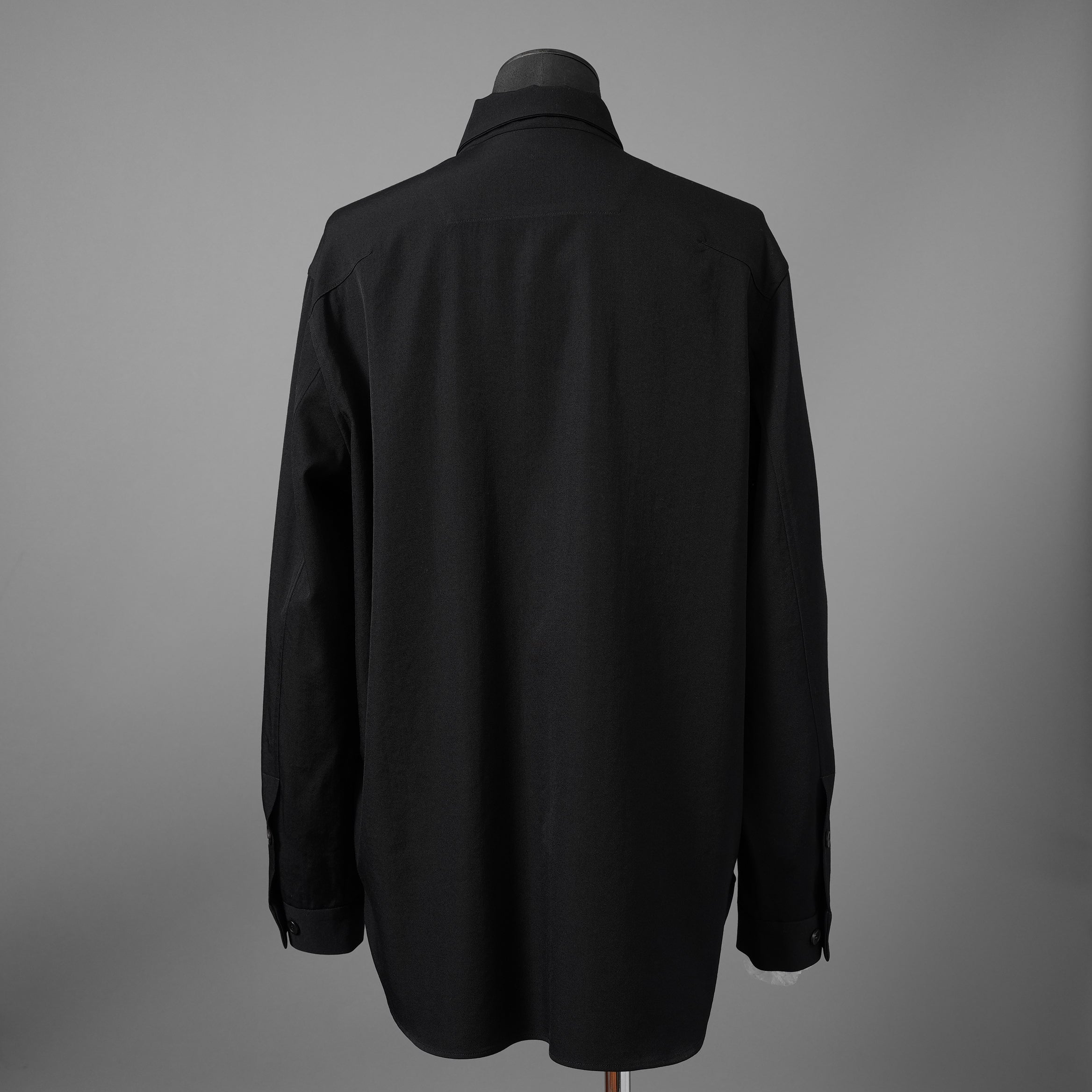 FORME D'EXPRESSION フォルメ デ エクスプレッション / 美品 Wool Minimal Outer Shirt  / 長袖シャツ / size S (BLACK)