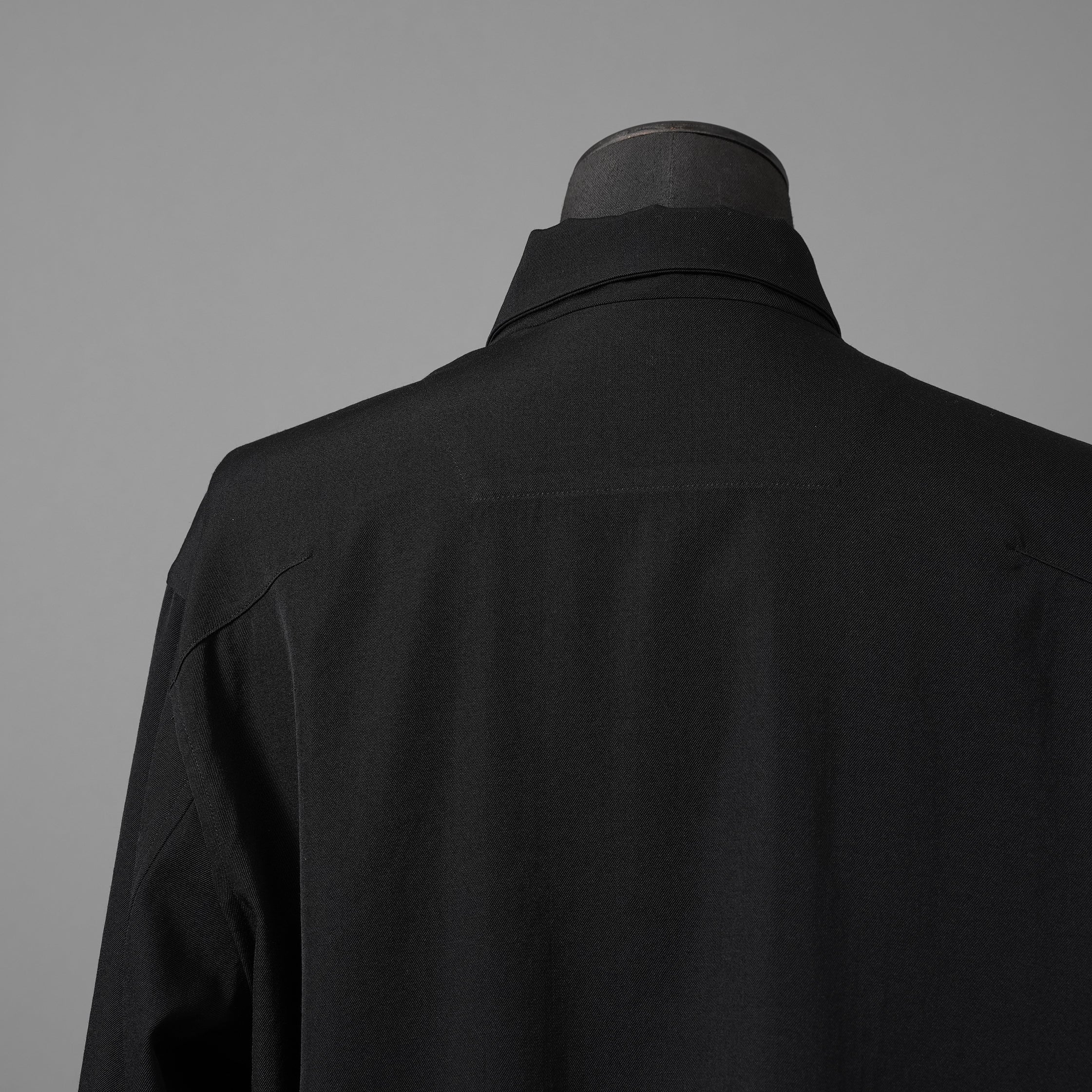 FORME D'EXPRESSION フォルメ デ エクスプレッション / 美品 Wool Minimal Outer Shirt  / 長袖シャツ / size S (BLACK)