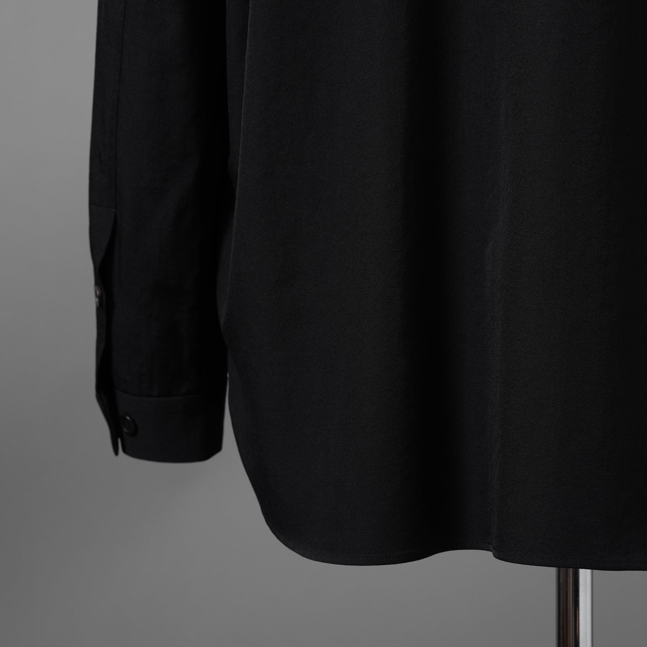 FORME D'EXPRESSION フォルメ デ エクスプレッション / 美品 Wool Minimal Outer Shirt  / 長袖シャツ / size S (BLACK)