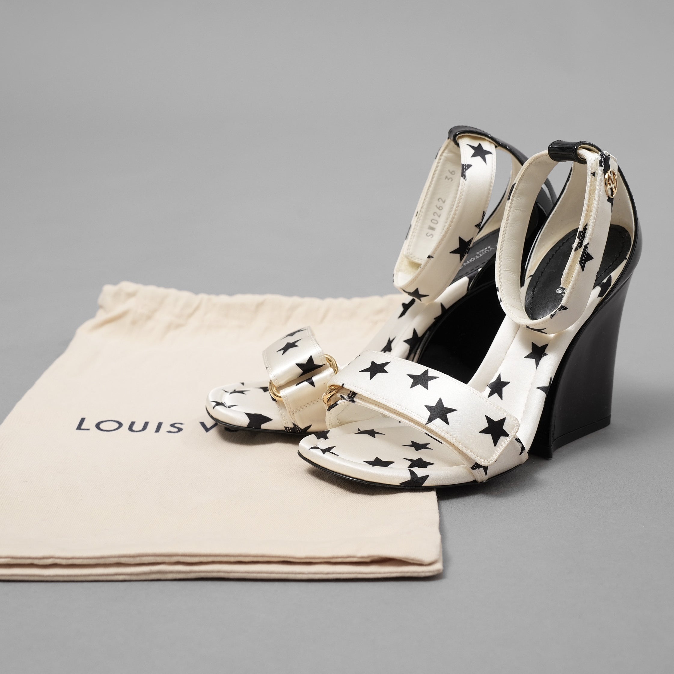 LOUIS VUITTON ルイヴィトン / 22SS スタープリント ステラー・ライン サンダル シューズ / SW0262 / size 36 (23cm) WHITE レディース
