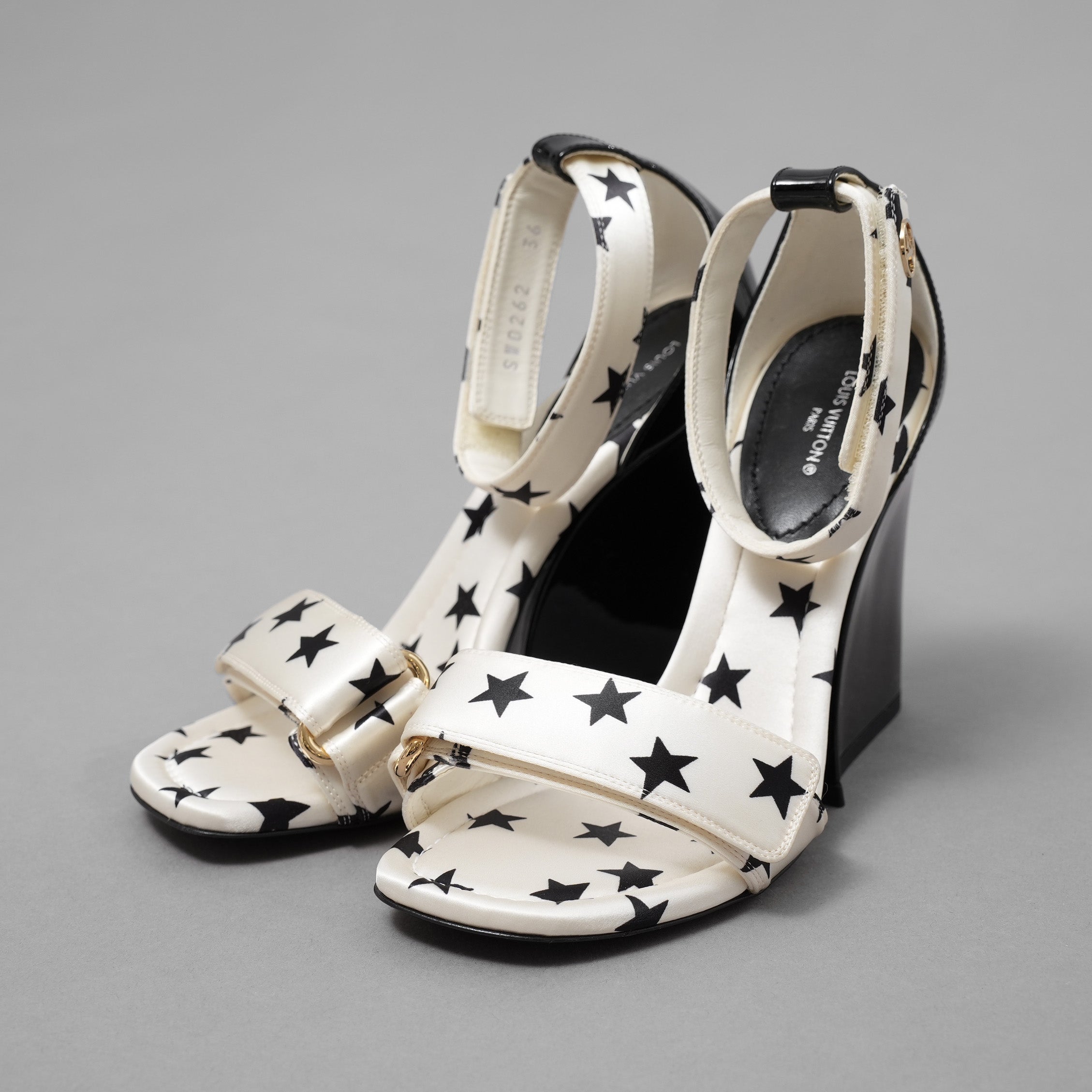 LOUIS VUITTON ルイヴィトン / 22SS スタープリント ステラー・ライン サンダル シューズ / SW0262 / size 36 (23cm) WHITE レディース