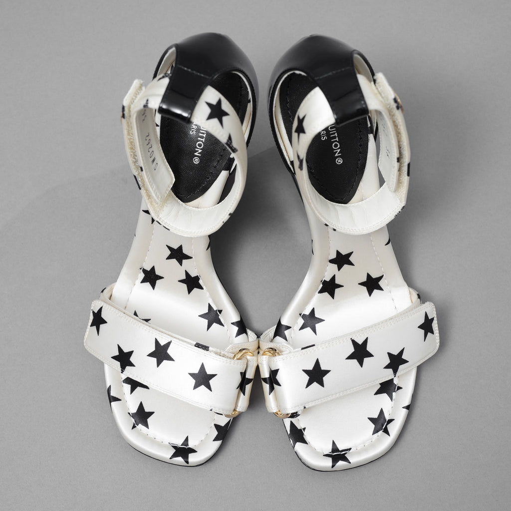 LOUIS VUITTON ルイヴィトン / 22SS スタープリント ステラー・ライン サンダル シューズ / SW0262 / size 36 (23cm) WHITE レディース
