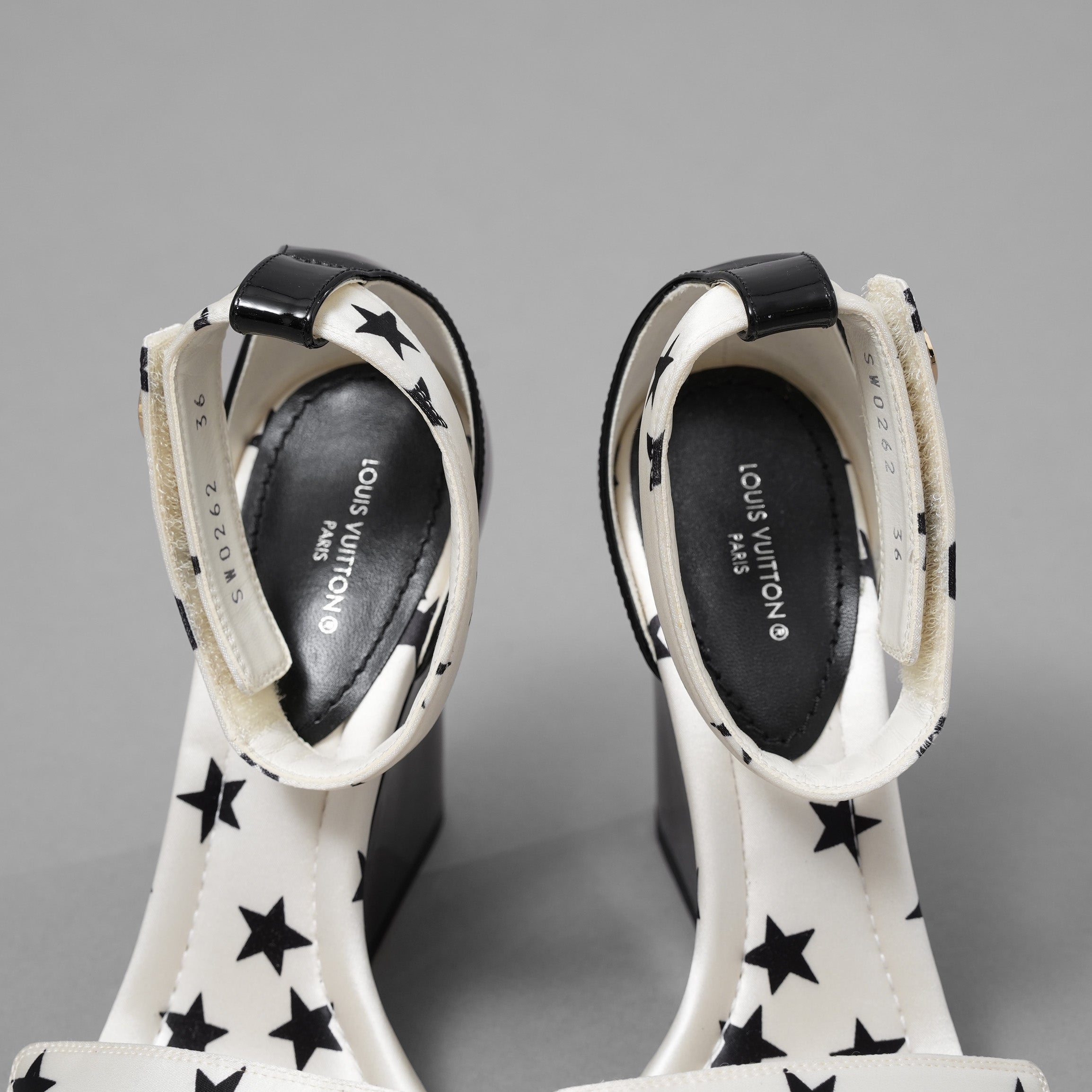 LOUIS VUITTON ルイヴィトン / 22SS スタープリント ステラー・ライン サンダル シューズ / SW0262 / size 36 (23cm) WHITE レディース