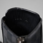 LOUIS VUITTON ルイヴィトン / 2016年モデル ラインアップライン ブラックレザー&ダミエ グラフィット ハイカットスニーカー / MS0196 /size 6.5 (25.5cm) BLACK