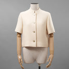 Christiab DIor クリスチャンディオール / 美品 23SS Wool Evening Jacket ショート ジャケット / 321V31A1162 / size 40 (NATURAL)  レディース