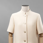 Christiab DIor クリスチャンディオール / 美品 23SS Wool Evening Jacket ショート ジャケット / 321V31A1162 / size 40 (NATURAL)  レディース