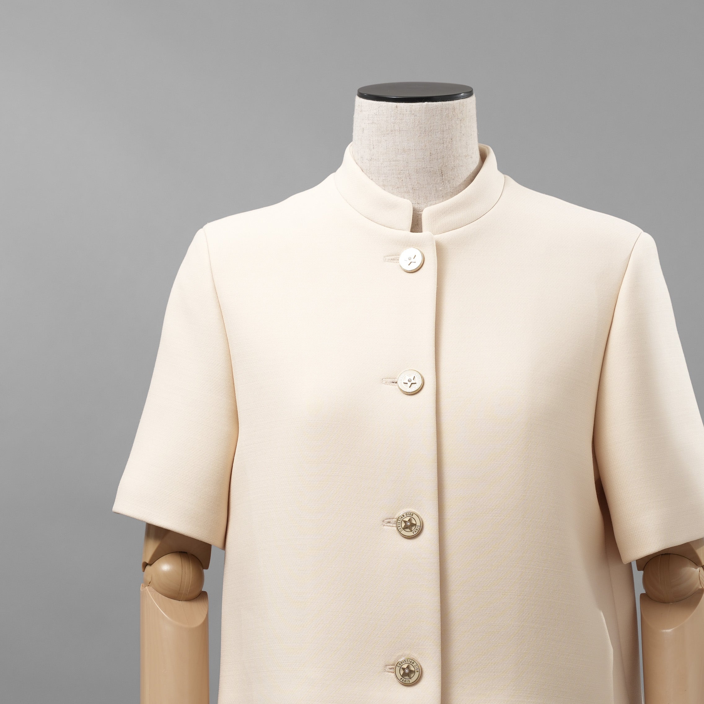 Christiab DIor クリスチャンディオール / 美品 23SS Wool Evening Jacket ショート ジャケット / 321V31A1162 / size 40 (NATURAL)  レディース