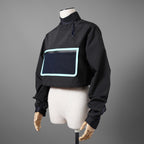 FENDIフェンディ / 2022 RESORT COLLECTION / クロップド丈 ナイロン ウィンドブレーカー / FAN108 AK80 / size M (BLACK) レディース