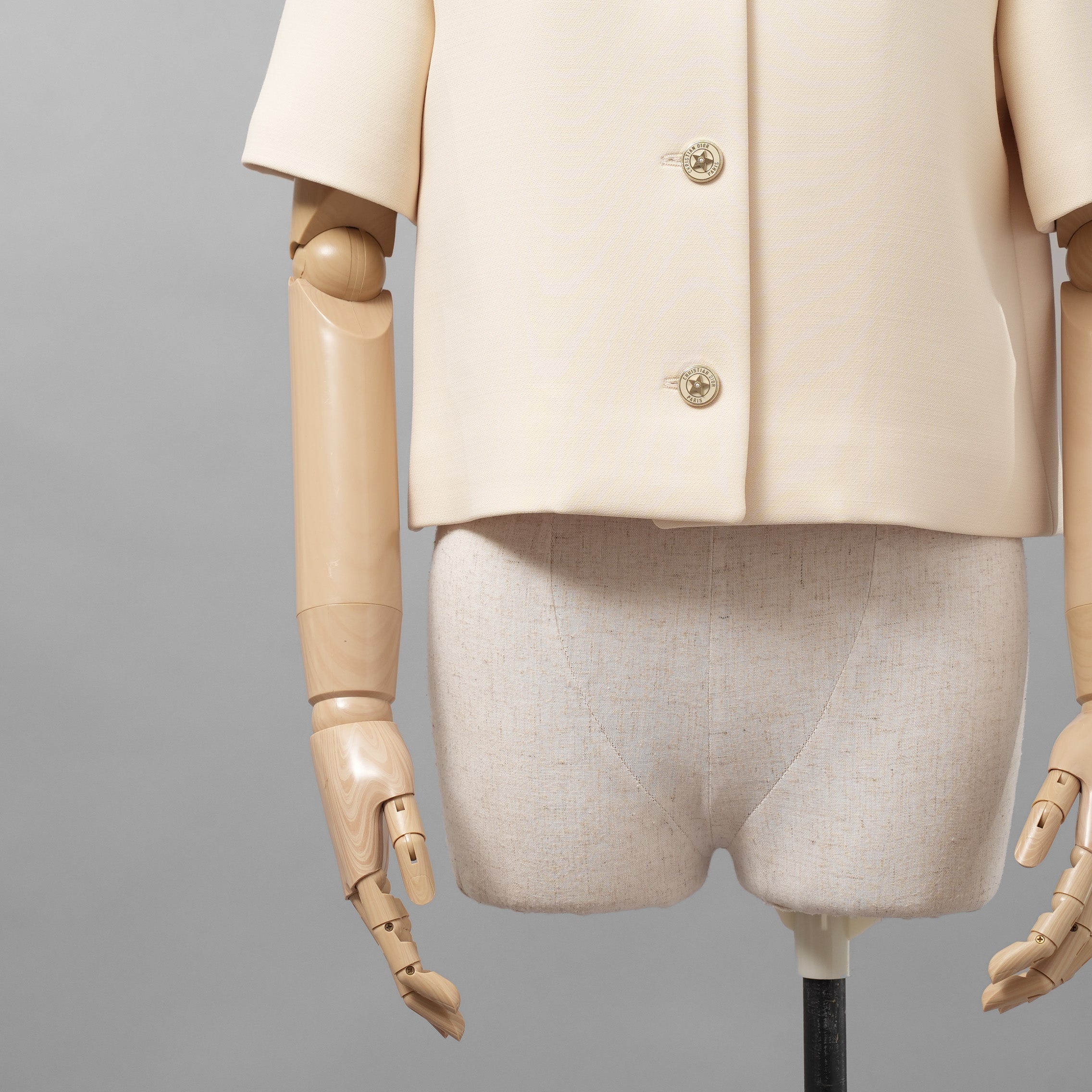 Christiab DIor クリスチャンディオール / 美品 23SS Wool Evening Jacket ショート ジャケット / 321V31A1162 / size 40 (NATURAL)  レディース