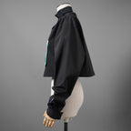 FENDIフェンディ / 2022 RESORT COLLECTION / クロップド丈 ナイロン ウィンドブレーカー / FAN108 AK80 / size M (BLACK) レディース