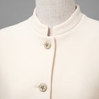 Christiab DIor クリスチャンディオール / 美品 23SS Wool Evening Jacket ショート ジャケット / 321V31A1162 / size 40 (NATURAL)  レディース
