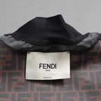 FENDIフェンディ / 2022 RESORT COLLECTION / クロップド丈 ナイロン ウィンドブレーカー / FAN108 AK80 / size M (BLACK) レディース