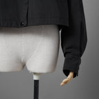 FENDIフェンディ / 20AW クロップド丈 ナイロン ウィンドブレーカー / FAA490 ADHQ / size M (BLACK) レディース