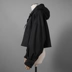 FENDIフェンディ / 20AW クロップド丈 ナイロン ウィンドブレーカー / FAA490 ADHQ / size M (BLACK) レディース