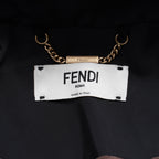 FENDIフェンディ / 20AW クロップド丈 ナイロン ウィンドブレーカー / FAA490 ADHQ / size M (BLACK) レディース