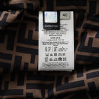 FENDIフェンディ / 20AW クロップド丈 ナイロン ウィンドブレーカー / FAA490 ADHQ / size M (BLACK) レディース