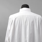 IRENISA イレニサ / 24SS FRONT PANEL SHIRT WITH LEATHER TAB 長袖シャツ / IH-24SS-B027-IM / size 3 (WHITE)