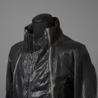 incarnation インカネーション / 22SS 美品 HORSE LEATHER HIGH NECK ZIP BLOUSON W ELASTIC LINED /size S (BLACK)