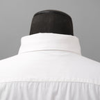 IRENISA イレニサ / 24SS FRONT PANEL SHIRT WITH LEATHER TAB 長袖シャツ / IH-24SS-B027-IM / size 3 (WHITE)