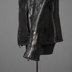 incarnation インカネーション / 22SS 美品 HORSE LEATHER HIGH NECK ZIP BLOUSON W ELASTIC LINED /size S (BLACK)