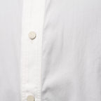 IRENISA イレニサ / 24SS FRONT PANEL SHIRT WITH LEATHER TAB 長袖シャツ / IH-24SS-B027-IM / size 3 (WHITE)