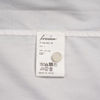 IRENISA イレニサ / 24SS FRONT PANEL SHIRT WITH LEATHER TAB 長袖シャツ / IH-24SS-B027-IM / size 3 (WHITE)