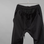 DEVOA デヴォア / 美品 24SS Slim pants water repellent polyester 4WAY ストレッチ 撥水 スリム パンツ / PTE-TBKS / size 2 (BLACK)