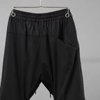 DEVOA デヴォア / 美品 24SS Slim pants water repellent polyester 4WAY ストレッチ 撥水 スリム パンツ / PTE-TBKS / size 2 (BLACK)