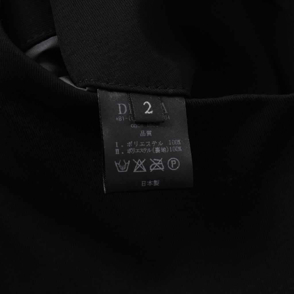 DEVOA デヴォア / 美品 24SS Slim pants water repellent polyester 4WAY ストレッチ 撥水 スリム パンツ / PTE-TBKS / size 2 (BLACK)