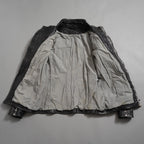 incarnation インカネーション / 22SS 美品 HORSE LEATHER HIGH NECK ZIP BLOUSON W ELASTIC LINED /size S (BLACK)