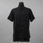 Y's ワイズ / 21SS レイヤード 半袖 ミリタリーシャツ 半袖シャツ / YD-B05-004 / size 3　（BLACK)