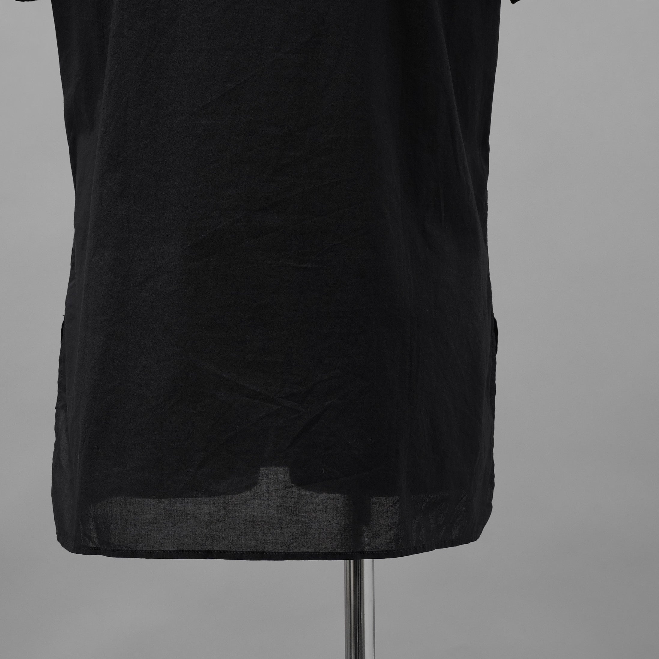 Y's ワイズ / 21SS レイヤード 半袖 ミリタリーシャツ 半袖シャツ / YD-B05-004 / size 3　（BLACK)