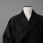 未使用 sacai サカイ / 23AW Wool Melton x Nylon Twill Jacket ウールメルトン×ナイロンツイル ジャケット / 23-06925 / size 1 (BLACK) レディース