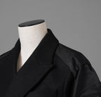 未使用 sacai サカイ / 23AW Wool Melton x Nylon Twill Jacket ウールメルトン×ナイロンツイル ジャケット / 23-06925 / size 1 (BLACK) レディース