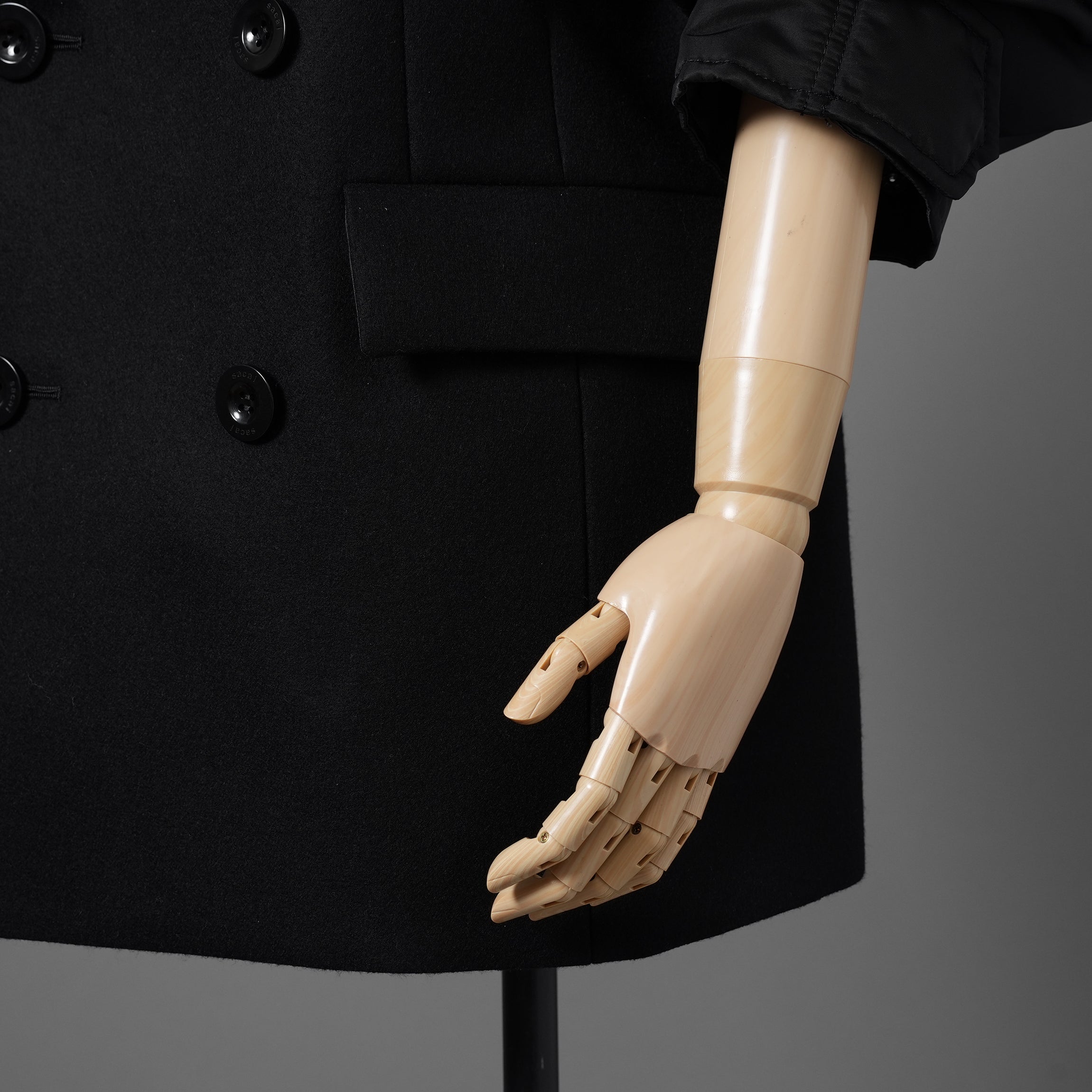 未使用 sacai サカイ / 23AW Wool Melton x Nylon Twill Jacket ウール