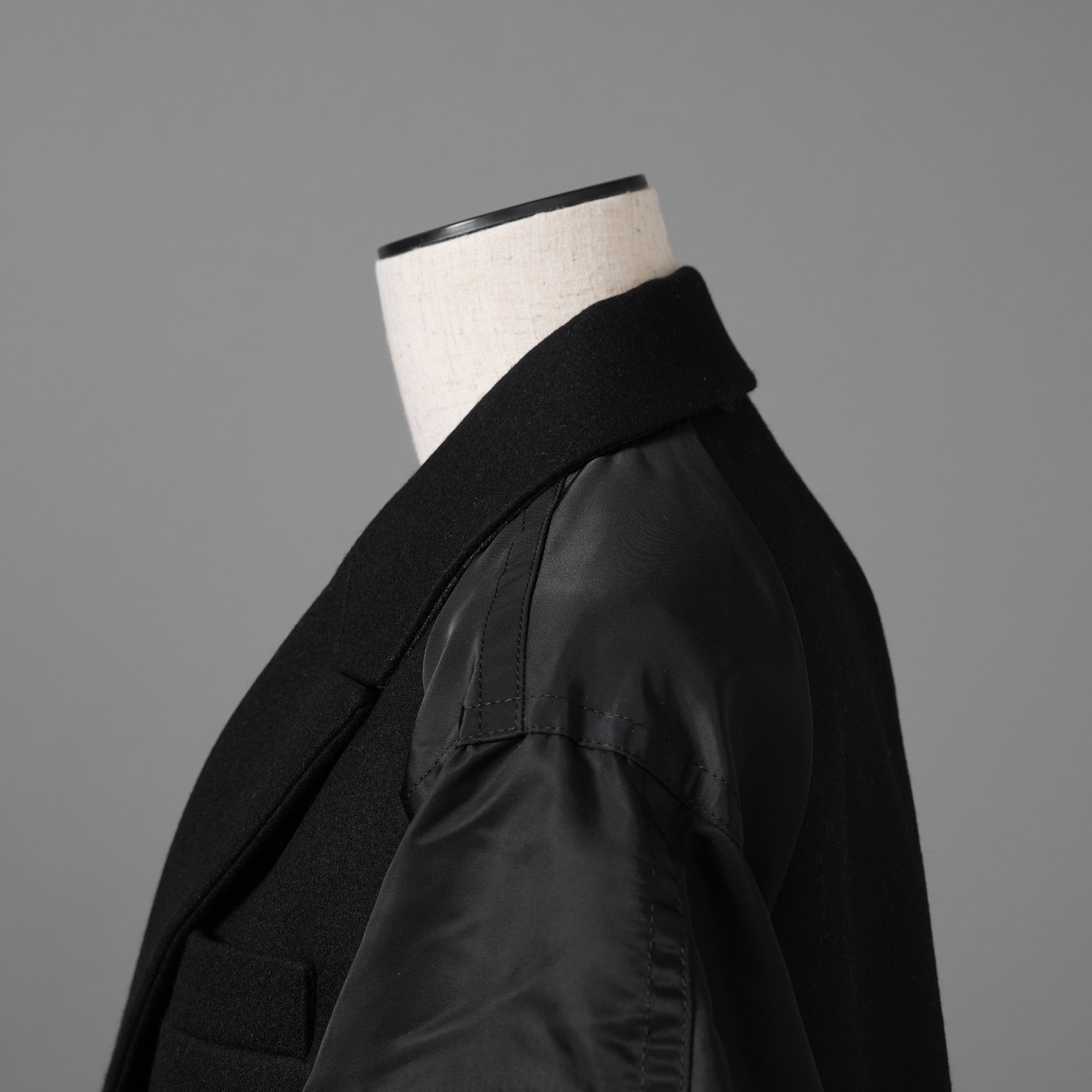 未使用 sacai サカイ / 23AW Wool Melton x Nylon Twill Jacket ウール